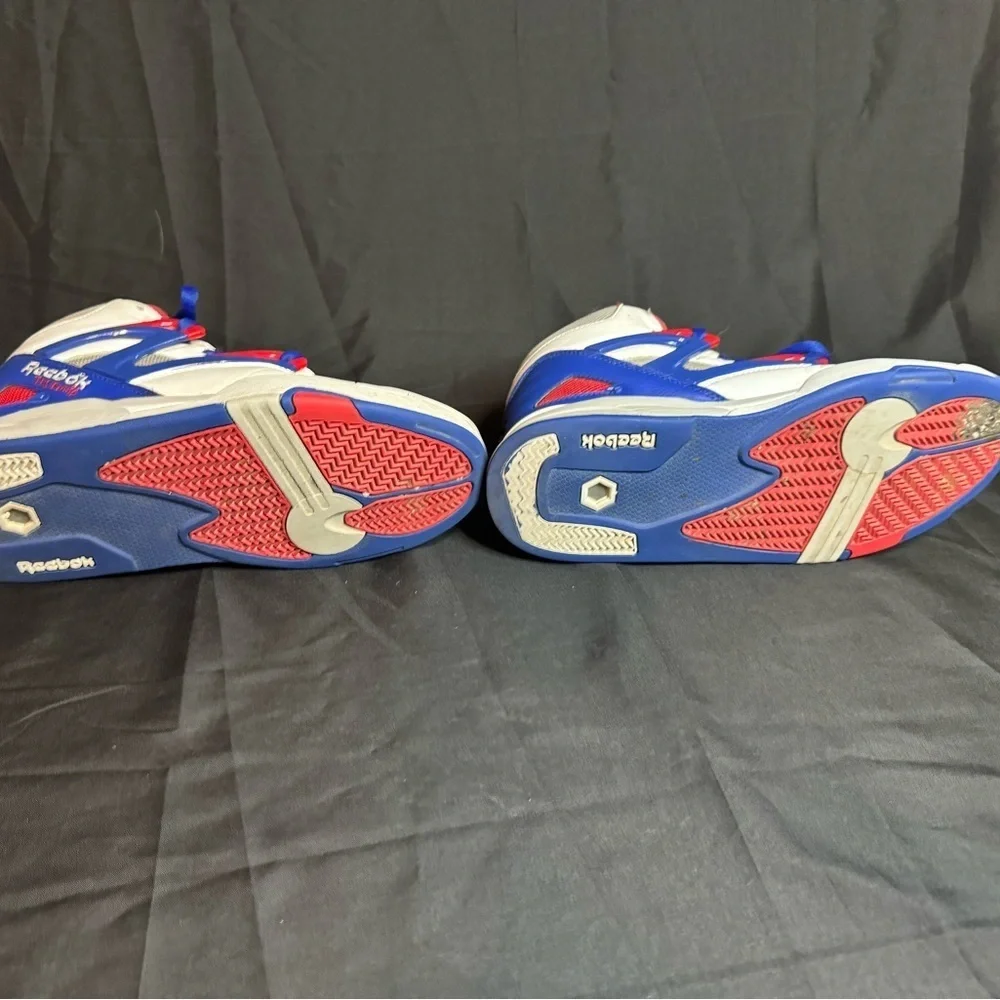 Reebok Kids Sneakers in White, Blue, and Red - Picture 8 of 14
